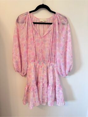 Pinch Pink Printed 3/4 Sleeve Dress